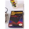 Image 2 : Nintendo NES Cleaning Kit, Nintendo Super Mario Water Bottle, Joy Stick, Manuals (Family Feud & MLB)