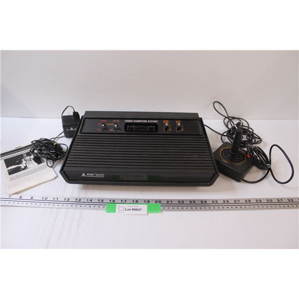 Atari 2600 Video Game System w/ Controllers & Cords - Untested