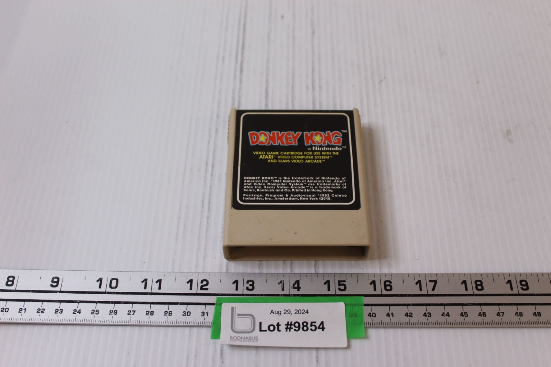 thumbnail image 2 of Replacement Atari 2600 Donkey Kong Cartridge Label (Coleco) - Machine Cut 2 of 6