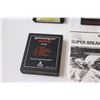 Image 4 : (5) Atari Video Game: Ms. Pacman, Super Breakout, Mouse Trap, popeye, Combat
