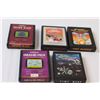 Image 2 : (5) Atari Video Game: River Pad, Pole Position, Yar's Revenge, Grand Prix, Time Warp