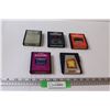 (5) Atari Video Game: Dolphin, Reactor, Starmaster, Megamania, Commando