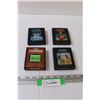 (4) Atari Video Game: Video Pinball, Star Raiders, Stampede, Defender