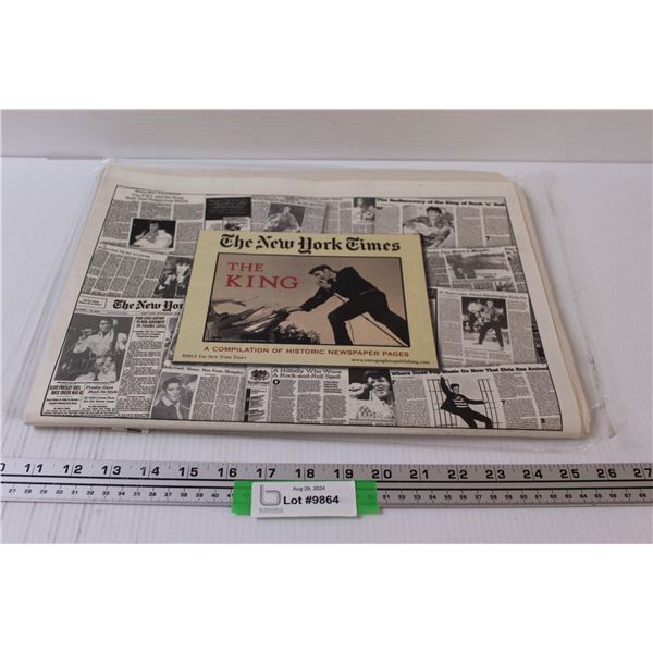 New York Time "The King" Re-Print of Elvis Newspaper Memorabilia Through the Years (2012 Edition)