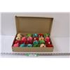 Vintage Christmas Paper Ornaments in Box