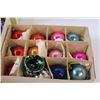 Image 3 : (2) Christmas Glass & Pine Cone Ornaments in Boxes