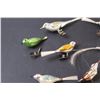 Image 4 : (12) Vintage Bird Christmas Tree Ornaments w/Clips, Some Wear