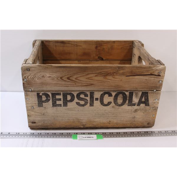 Vintage Pepsi-Cola Wooden Crate