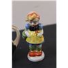 Image 4 : (3) Miniature Hand Painted Vases & (2) 3.5" Figurines - Made in Occupied Japan (Ladies Hat Has Chip,