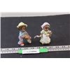 (2) Black Americana 4" Figurines - Made in Japan