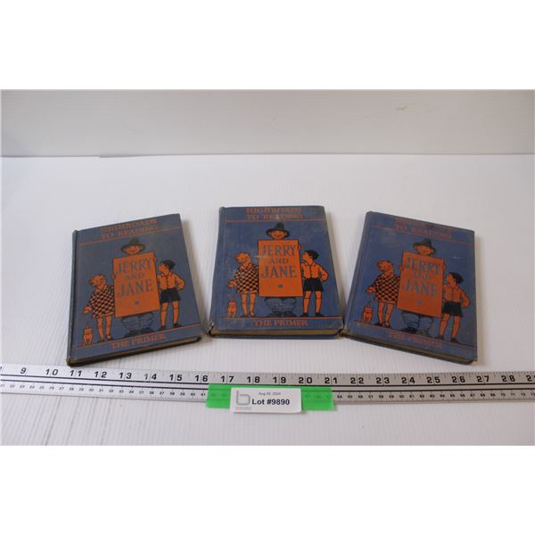 (3) Vintage Books: Jerry & Jane, as is