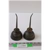 (2) Beatty Vintage Oil Cans