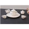 Image 3 : (2) White & Floral Miniature Tea Sets