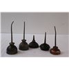Image 4 : (5) Antique Small Oil Cans