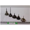 (5) Antique Small Oil Cans