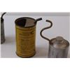 Image 3 : (4) Antique Small Oil Cans