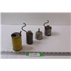 (4) Antique Small Oil Cans