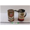 (2) Antique Imperial Motor Oil Tin & Pacific 66 Motor Oil Tin - Some Wear