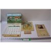 (3) Antique  Calendars: Massey Ferguson 1963 - Kyle Sask., Religious 1953 & 1948