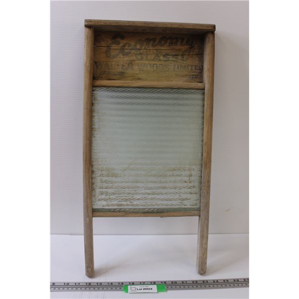 Economy Glass Walter & Wood Co. Wash Board - 23.5" x 12"