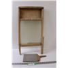 Canadian Woodware Wooden Wash Board & Mini Wash Board - 24" x 12" & 12" x 6" - Some Wear
