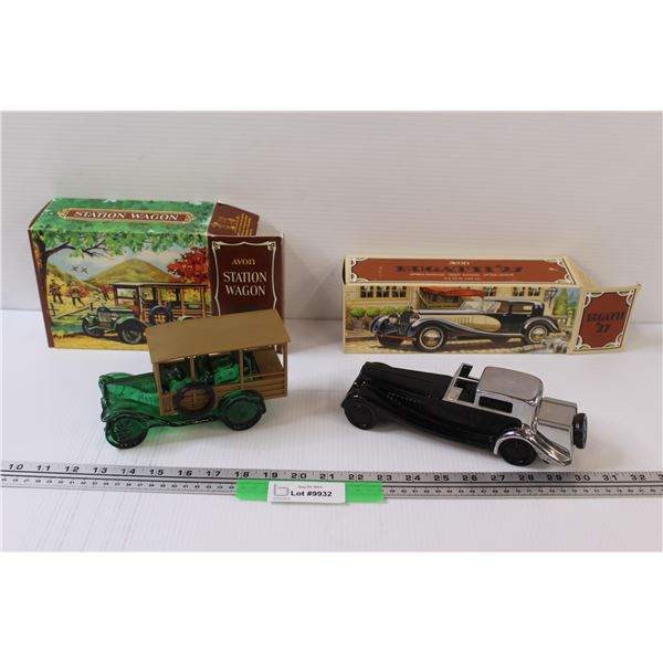 (2) Avon After Shave: Station Wagon (Empty) & Bugatti