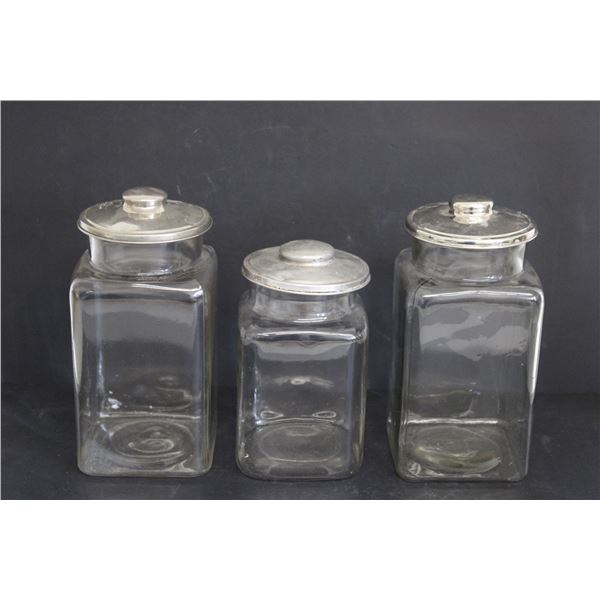 (3) General Store Candy Jars