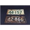 Image 1 : (2) Alberta License Plates - 1947 and 1942