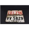 Image 1 : (2) Alberta License Plates - 1950 and 1963