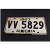 Image 3 : (2) Alberta License Plates - 1950 and 1963