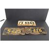 Image 1 : (3) Alberta License Plates - (2) 1955 School Bus Plates and 1963 X-Restricted Plate