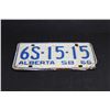 Image 2 : (2) Alberta License Plates - 1951 and 1966
