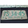 Image 4 : (3) Alberta License Plates - Pair of 1967 and Single 1967