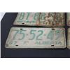 Image 5 : (4) Alberta License Plates - (2) Pairs of 1967