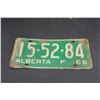Image 3 : (2) Alberta License Plates - Pair of 1968