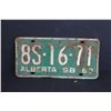 Image 2 : (2) Alberta License Plates - Pair of 1968