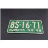Image 3 : (2) Alberta License Plates - Pair of 1968