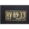 Image 2 : (2) Alberta License Plates - 1969
