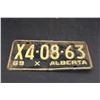 Image 3 : (2) Alberta License Plates - 1969