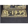 Image 3 : (2) Alberta License Plates - Pair of 1969