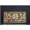 Image 2 : (2) Alberta License Plates - Pair of 1969