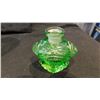 Image 1 : CZECKOSLOVAKIA URANIUM GLASS PERFUME BOTTLE