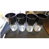 Image 1 : 4 SILVER TOPPED MCM HIGHBALL GLASSES