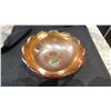 Image 1 : 7 ¼ "CARNIVAL GLASS BOWL