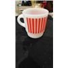 Image 1 : RED CANDY STRIPE, C-HANDLE FIREKING MUG