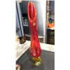 Image 1 : LARGE ORANGE & YELLOW ART GLASS VASE