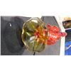 Image 5 : LARGE ORANGE & YELLOW ART GLASS VASE