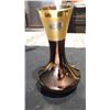 Image 1 : GOLD AND COPPER RIMMED VASE, 6 ½ "