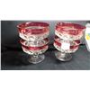 Image 2 : 4 KINGS CROWN, THUMBPRINT, CRANBERRY DESERT CUPS