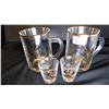 Image 2 : MCM CURLING BLACK/GOLD BEER STEIN AND 2 MATCHING SHOT GLASSES